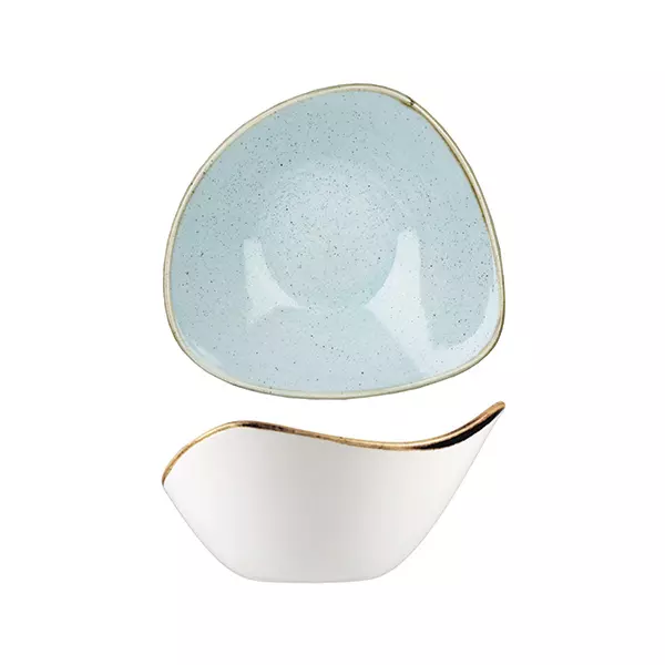 Stonecast by Churchill Triangular Bowl 260ml Duck Egg