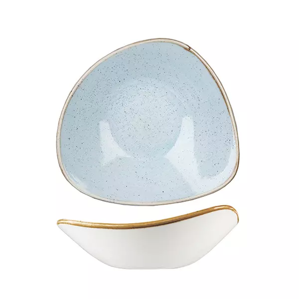 Stonecast by Churchill Triangular Bowl 600ml Duck Egg