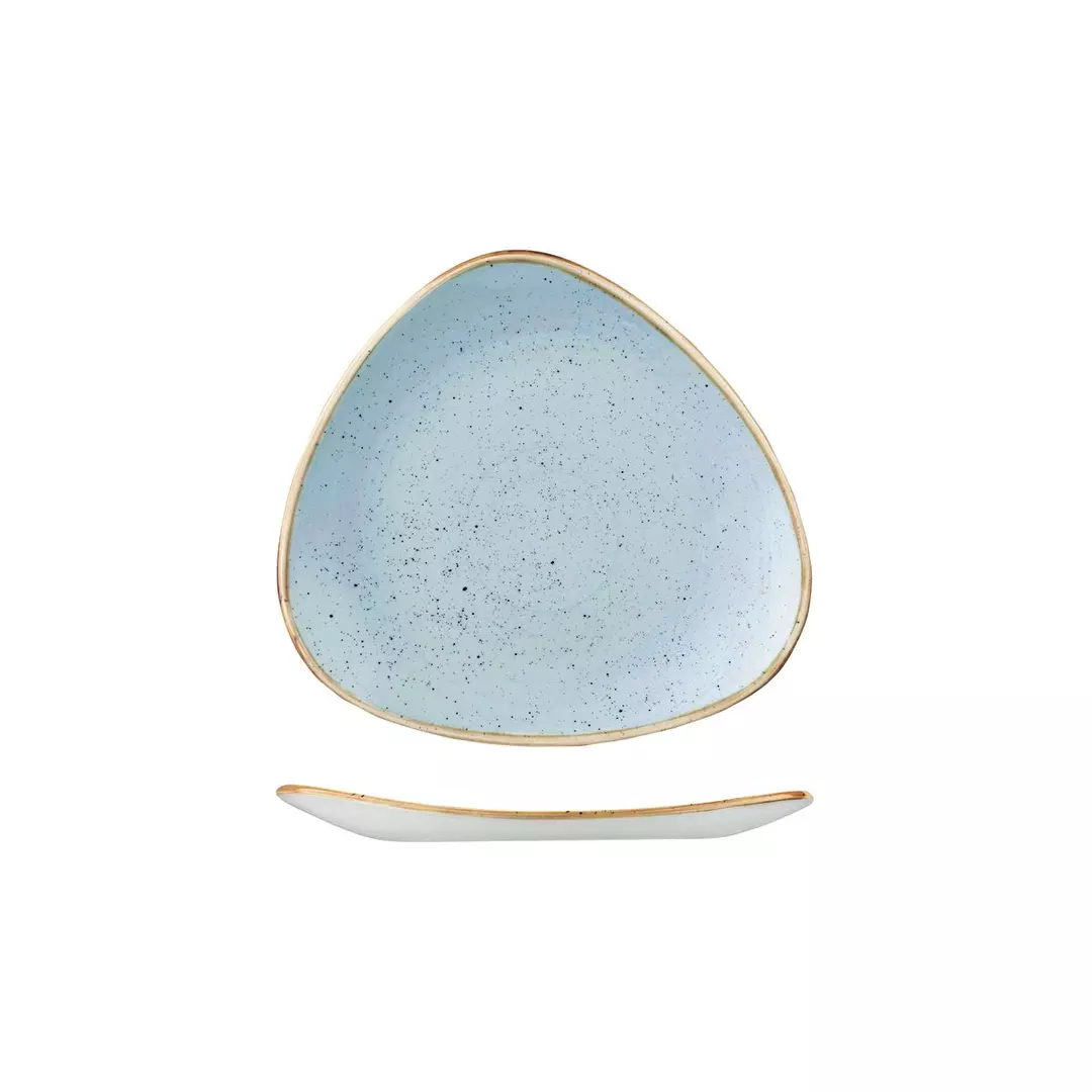 Stonecast by Churchill Triangular Plate 192mm Duck Egg