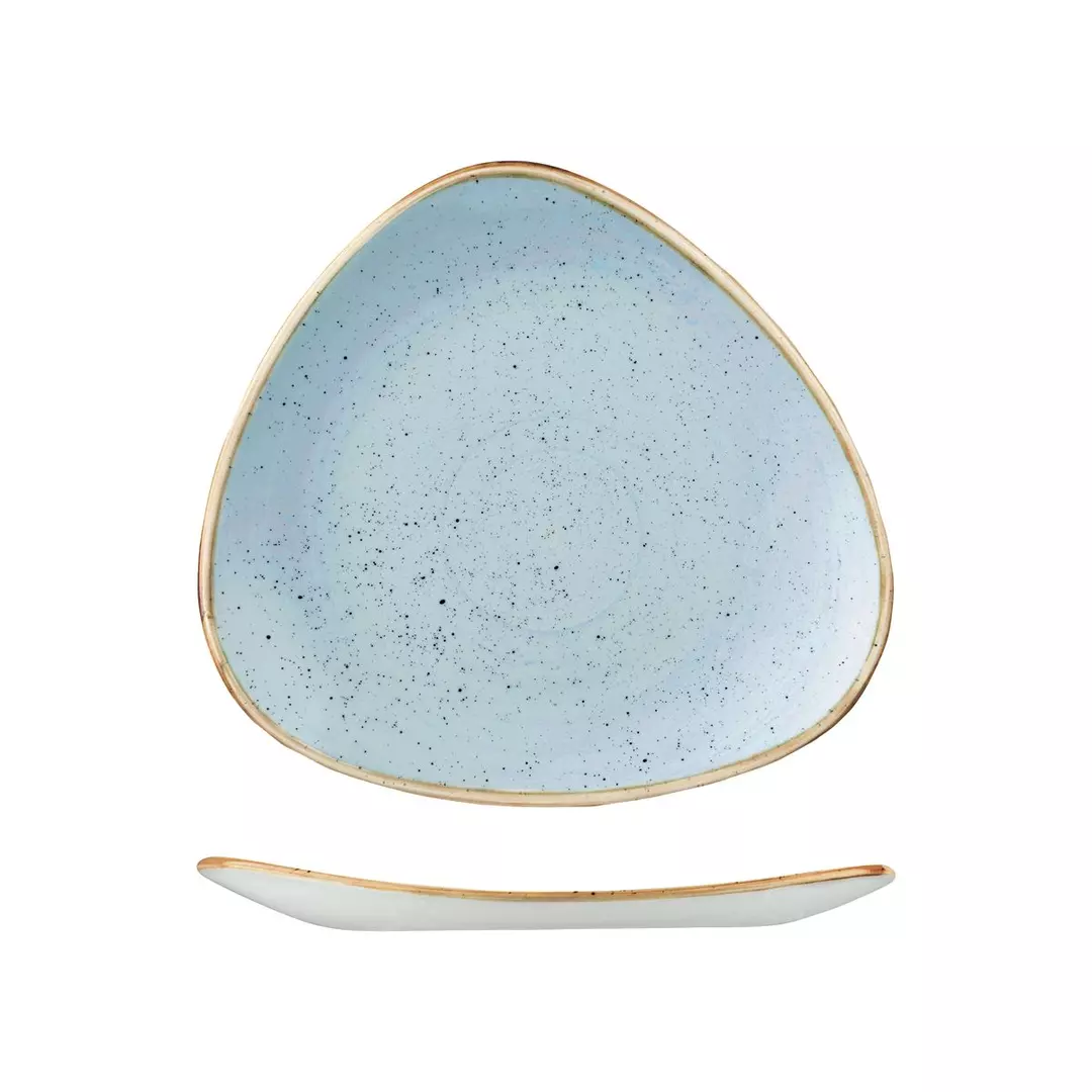 Stonecast by Churchill Triangular Plate 265mm Duck Egg