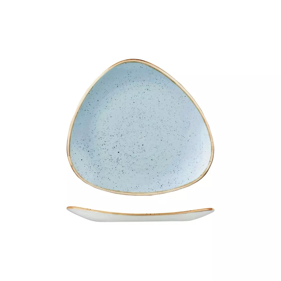 Stonecast by Churchill Triangular Plate 229mm Duck Egg