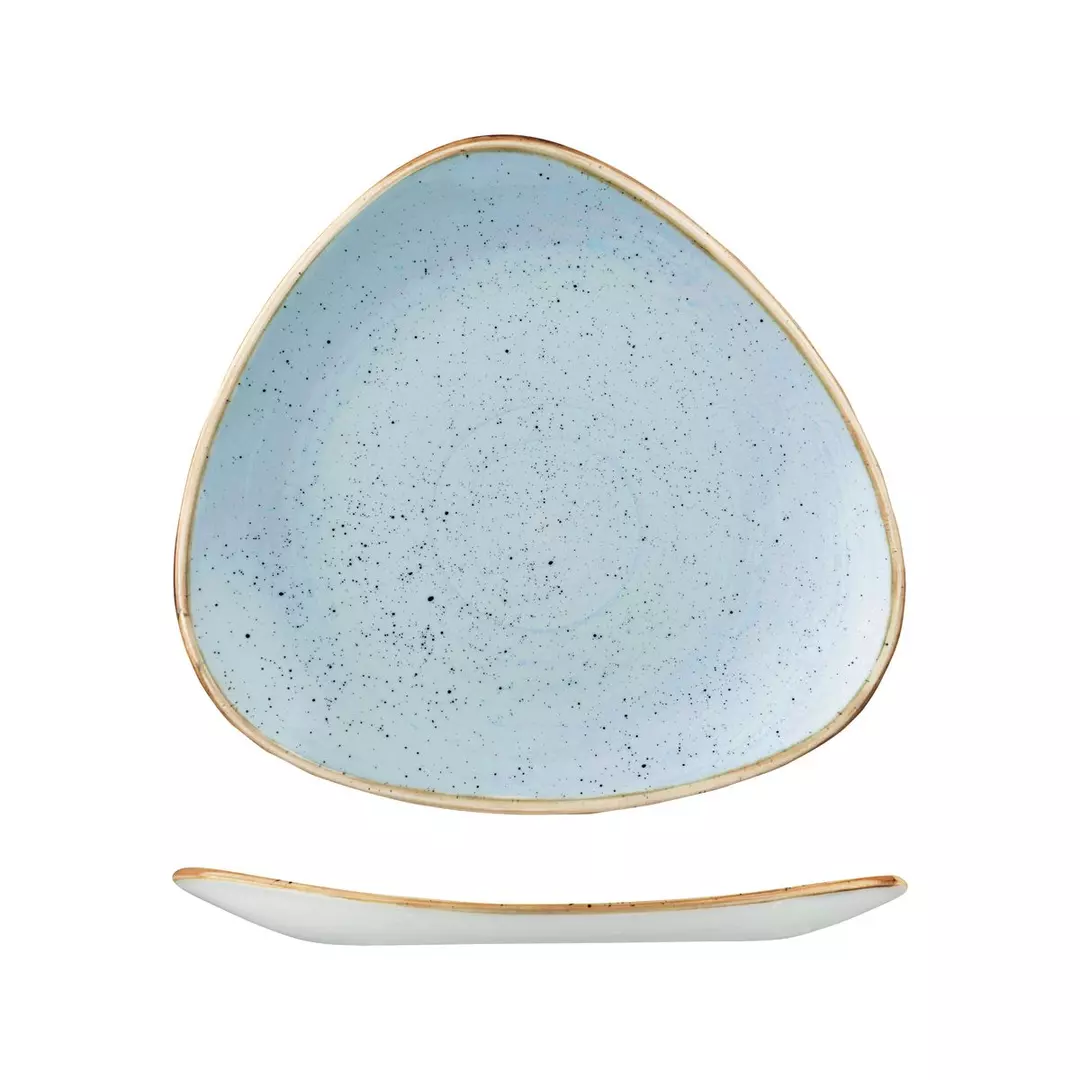 Stonecast by Churchill Triangular Plate 311mm Duck Egg