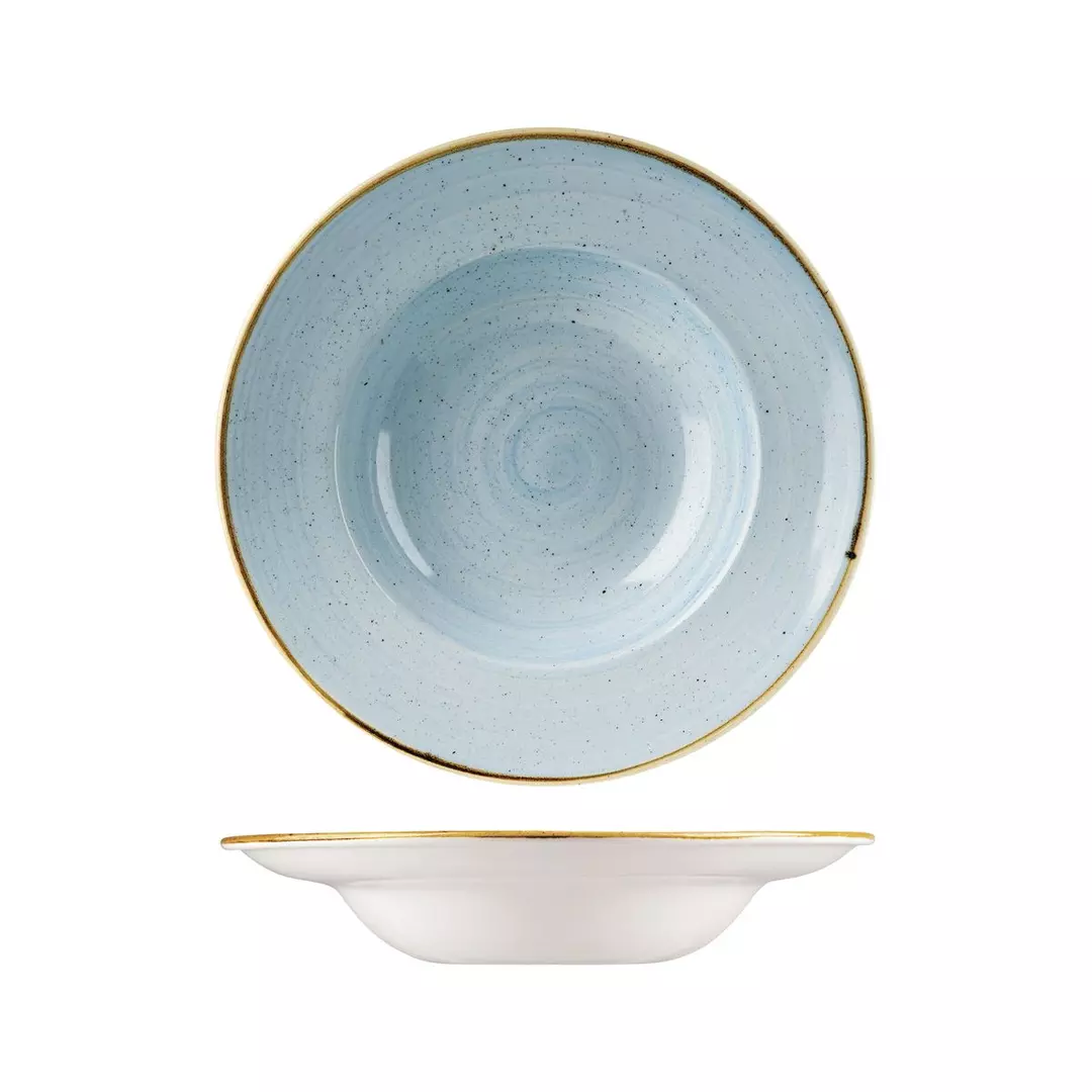 Stonecast by Churchill Soup / Pasta Bowl Wide Rim 284ml Duck Egg