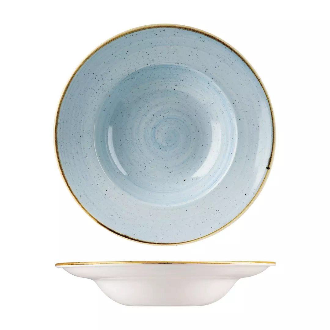 Stonecast by Churchill Soup / Pasta Bowl Wide Rim 468ml Duck Egg