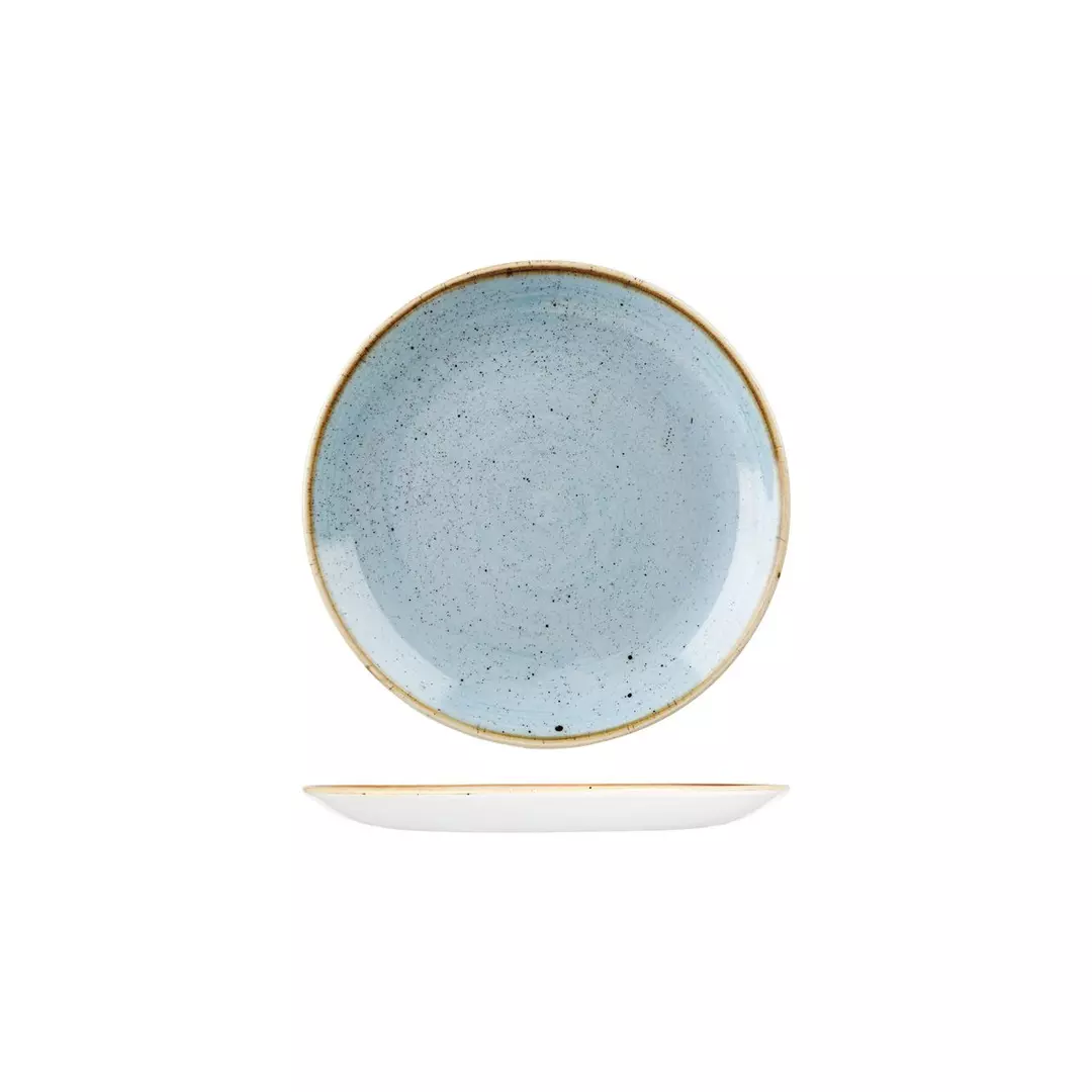 Stonecast by Churchill Round Coupe Plate 165mm Duck Egg