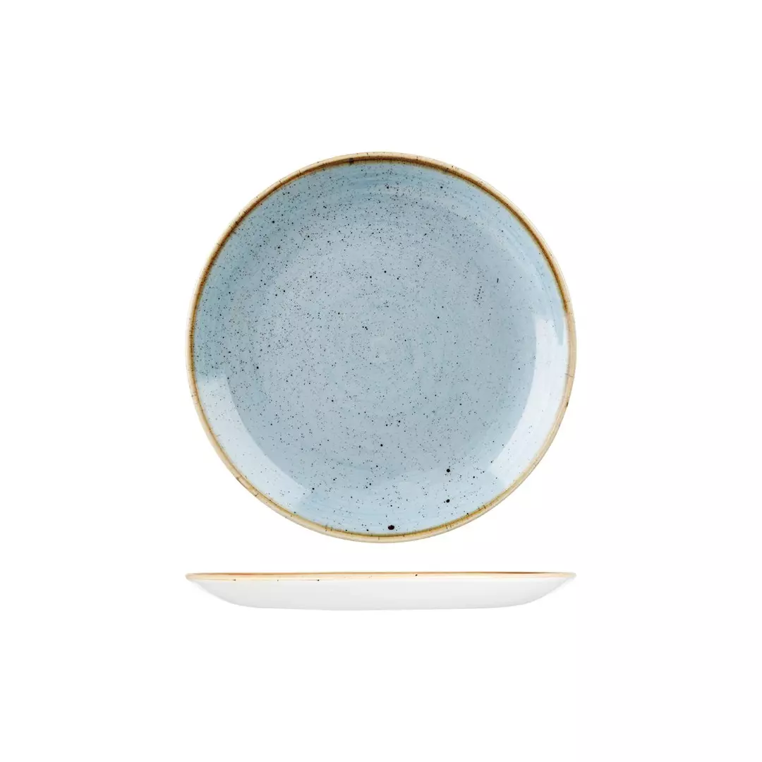 Stonecast by Churchill Round Coupe Plate 217mm Duck Egg