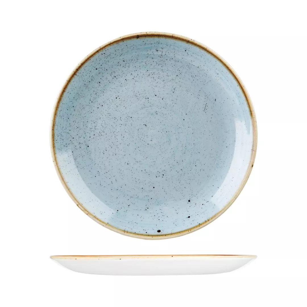 Stonecast by Churchill Round Coupe Plate 288mm Duck Egg