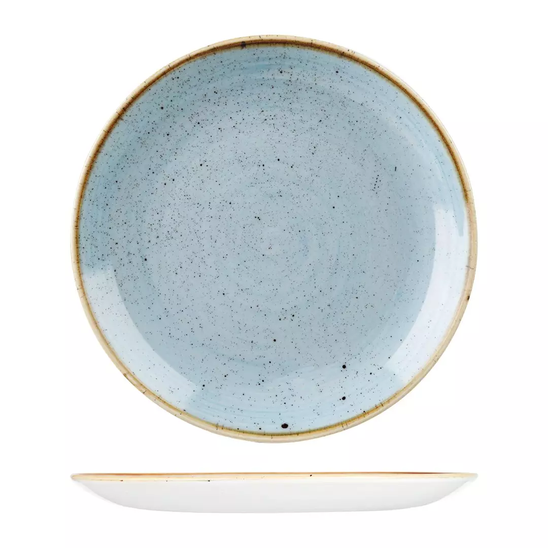 Stonecast by Churchill Round Coupe Plate 324mm Duck Egg