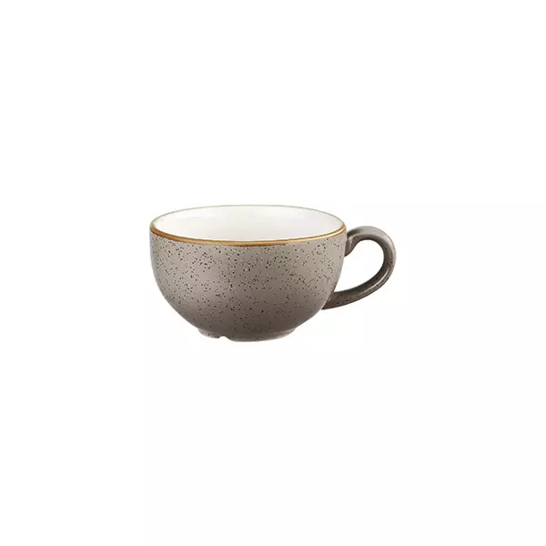 Stonecast by Churchill Cappuccino Cup & Saucer 227ml Peppercorn Grey