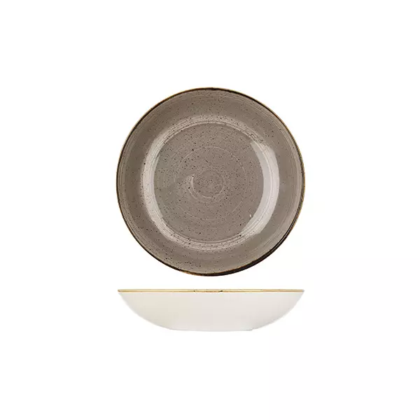 Stonecast by Churchill Round Coupe Bowl 426ml Peppercorn Grey