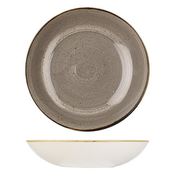 Stonecast by Churchill Round Coupe Bowl 310mm Peppercorn Grey