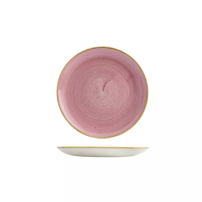 Stonecast by Churchill Round Coupe Plate 217mm Petal Pink
