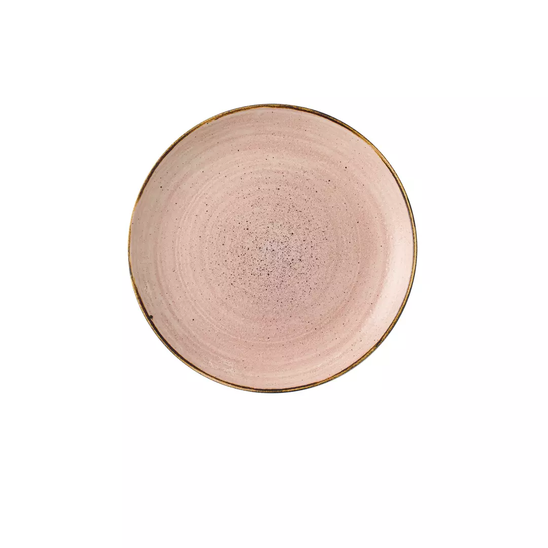 Stonecast by Churchill Round Coupe Plate 217mm Raw Terracotta