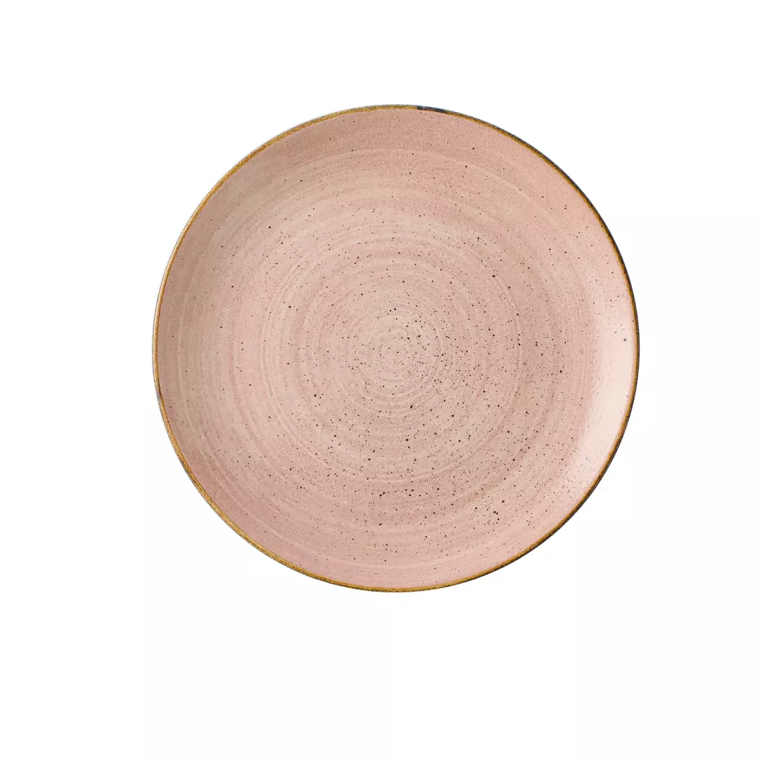 Stonecast by Churchill Round Coupe Plate 260mm Raw Terracotta