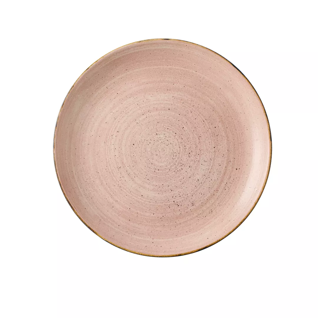 Stonecast by Churchill Round Coupe Plate 288mm Raw Terracotta