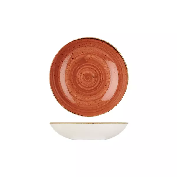 Stonecast by Churchill Round Coupe Bowl 426ml Spiced Orange