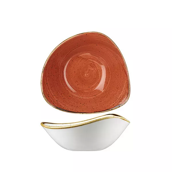 Stonecast by Churchill Triangular Bowl 370ml Spiced Orange