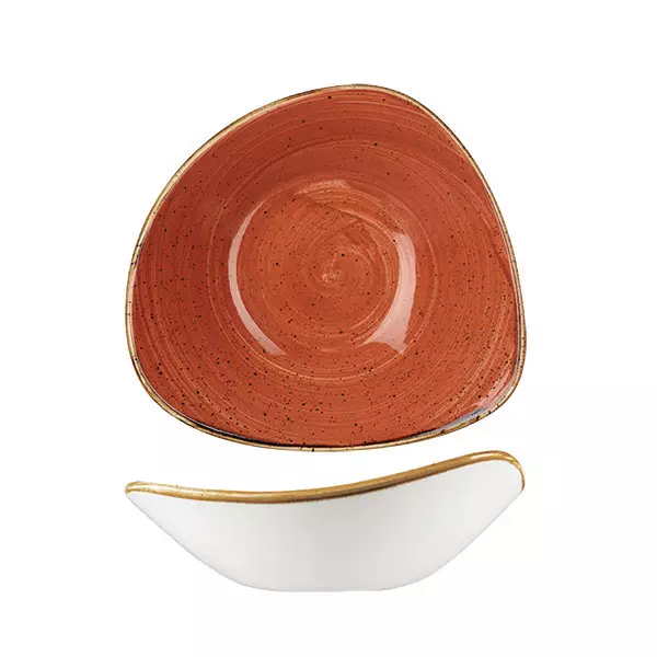 Stonecast by Churchill Triangular Bowl 600ml Spiced Orange