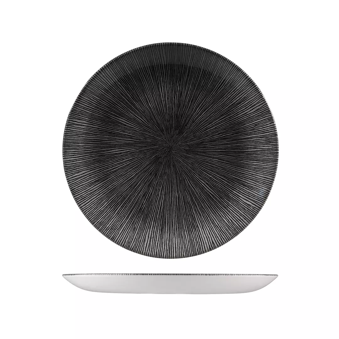 Studio Prints Round Coupe Plate 260mm Black