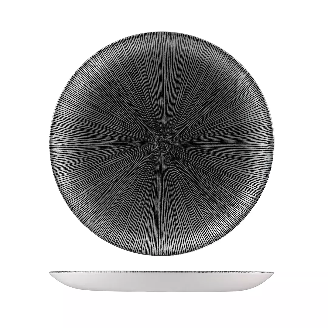 Studio Prints Round Coupe Plate 288mm Black
