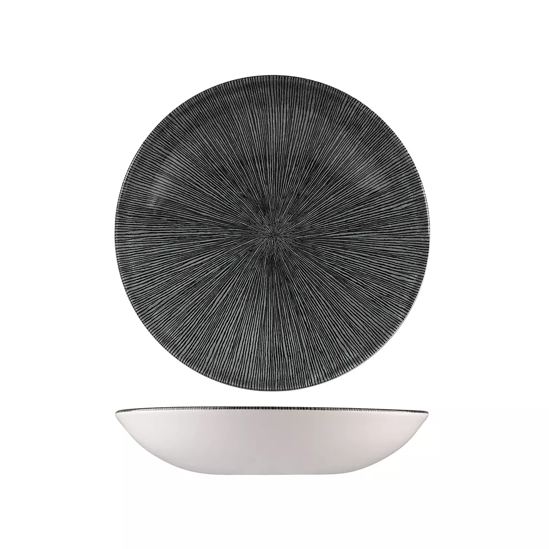 Agano Black Round Coupe Bowl (9976625-AB)