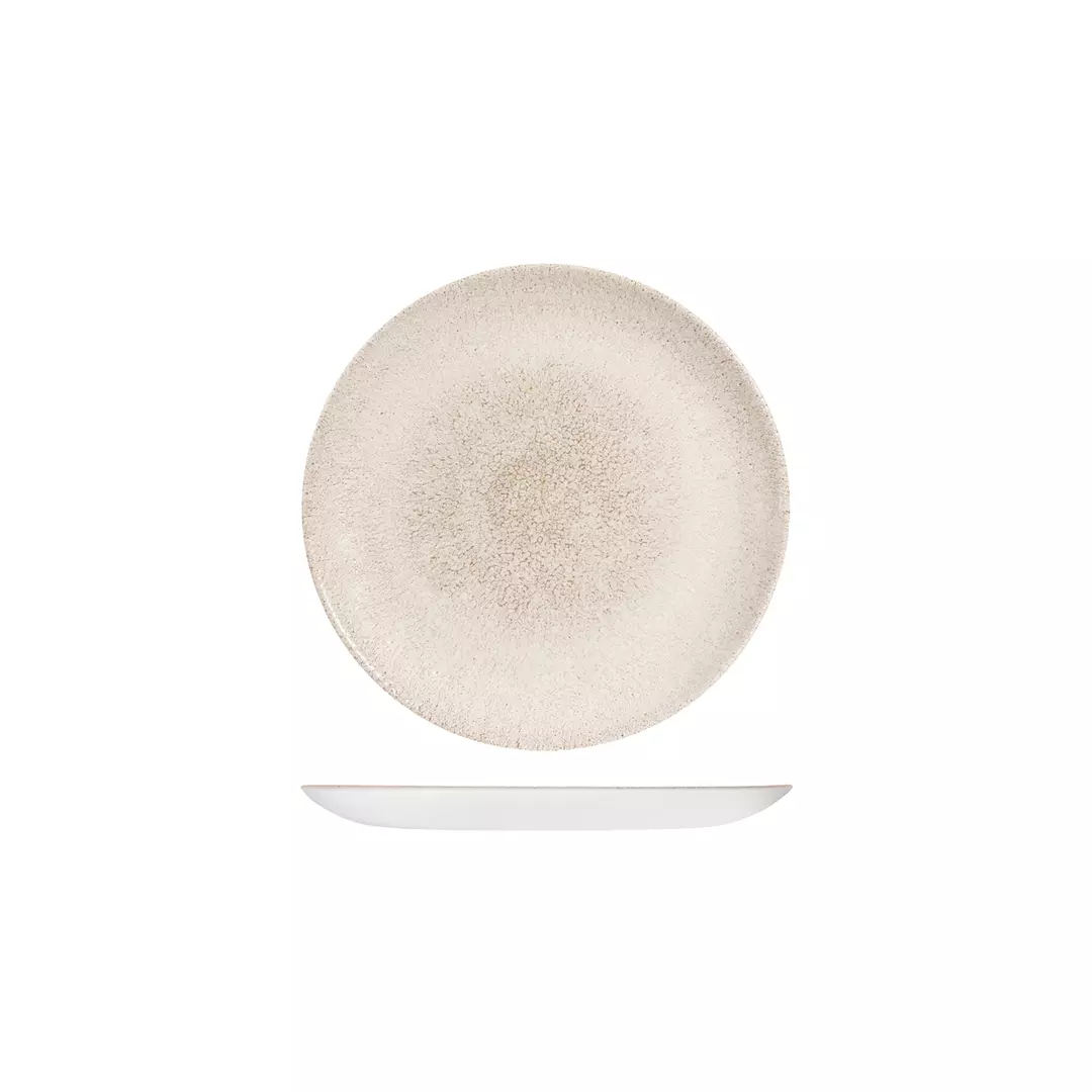 Studio Prints Raku Round Coupe Plate 165mm Agate Grey