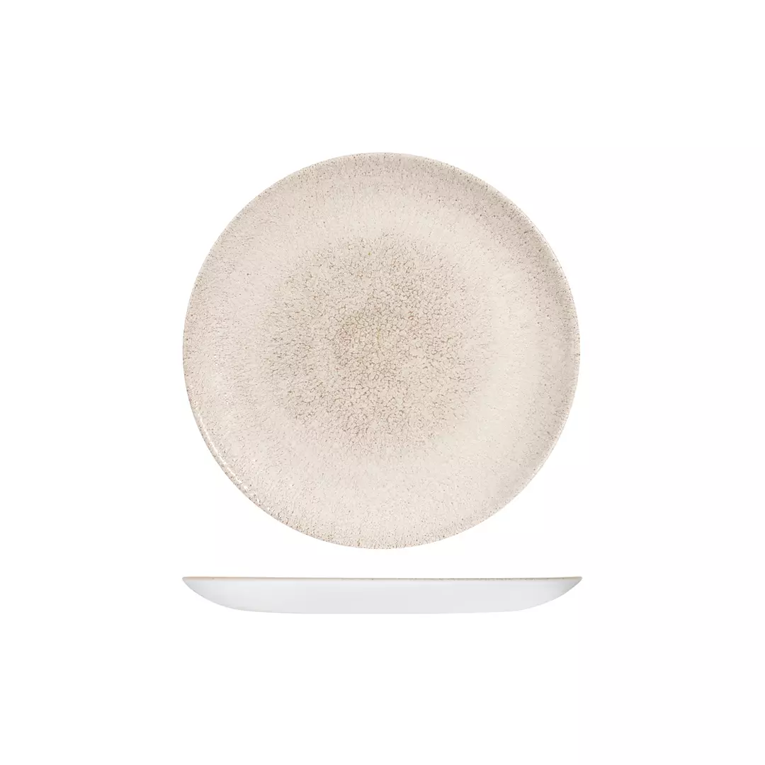 Studio Prints Raku Round Coupe Plate 217mm Agate Grey