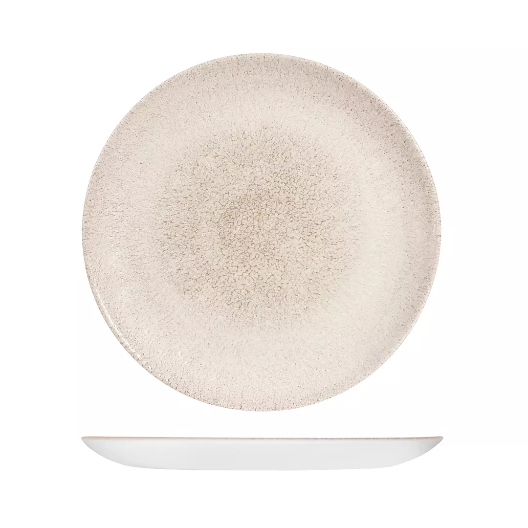 Studio Prints Raku Round Coupe Plate 288mm Agate Grey