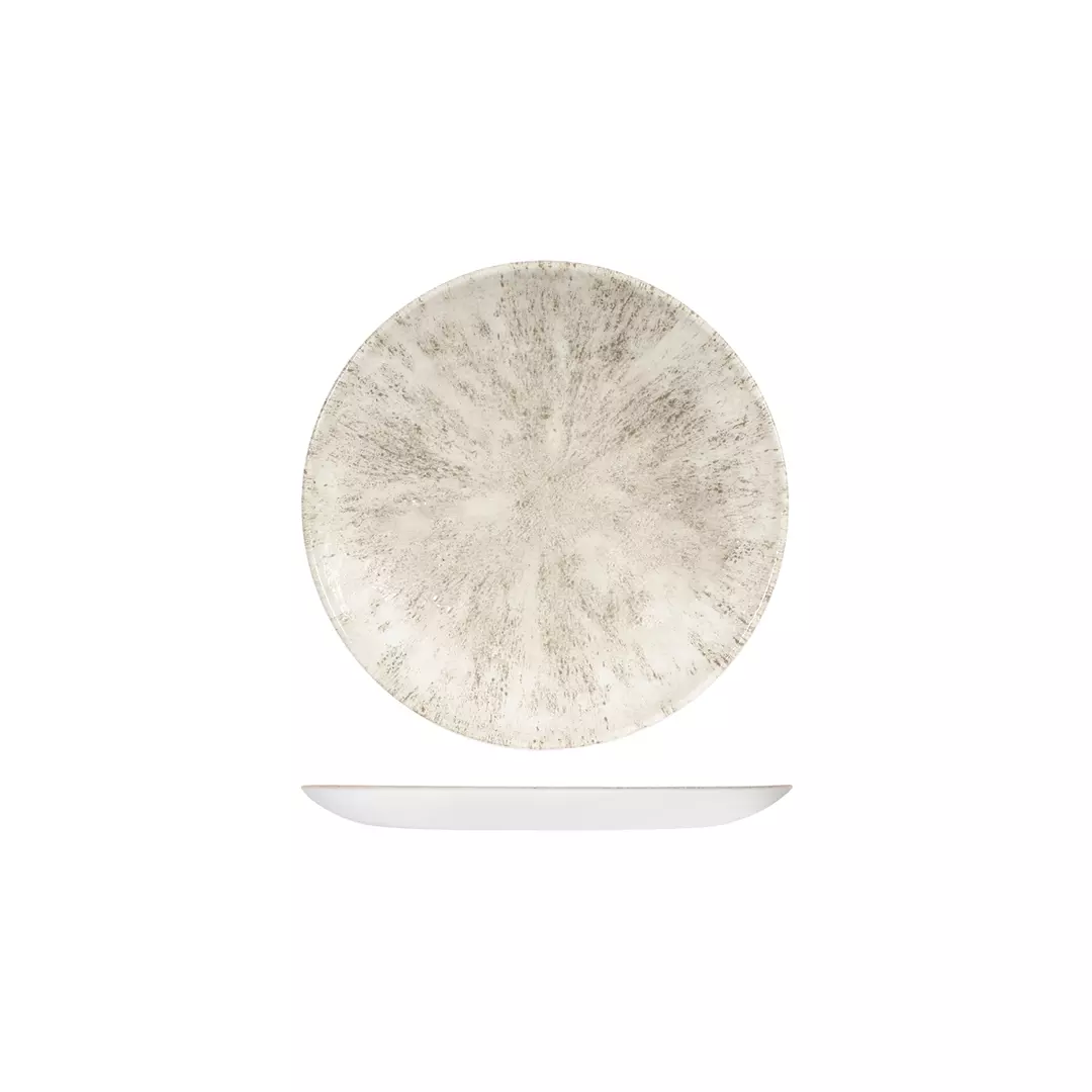 Studio Prints Stone Round Coupe Plate 165mm Agate Grey