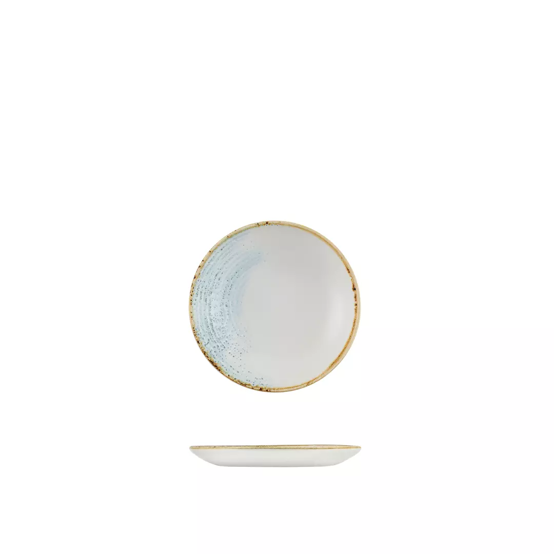 Churchill Round Coupe Plate 165mm Aquamarine