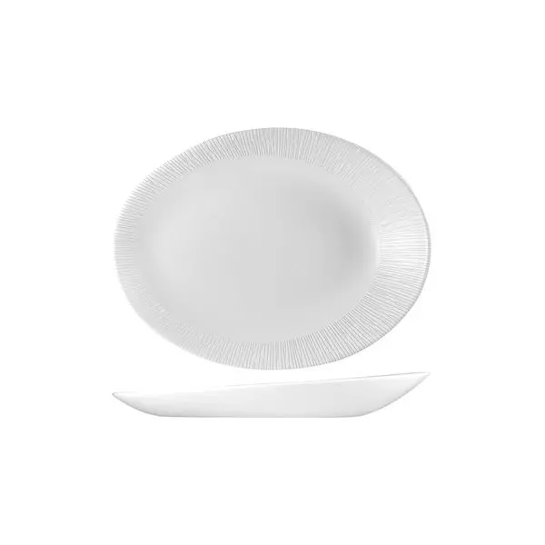 Churchill Bamboo Orb Oval Plate 194x250x32mm