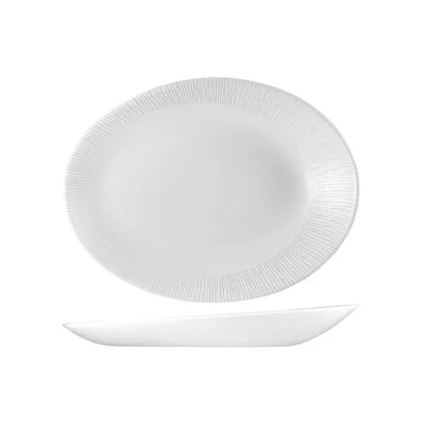 Churchill Bamboo Orb Oval Plate 227x290x38mm