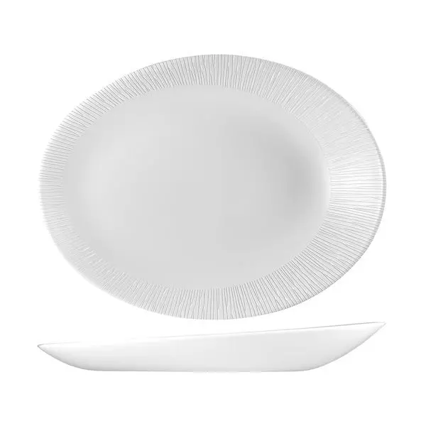 Churchill Bamboo Orb Oval Plate 263x346x50mm