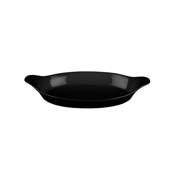 Churchill Oval Gratin 380ml Black