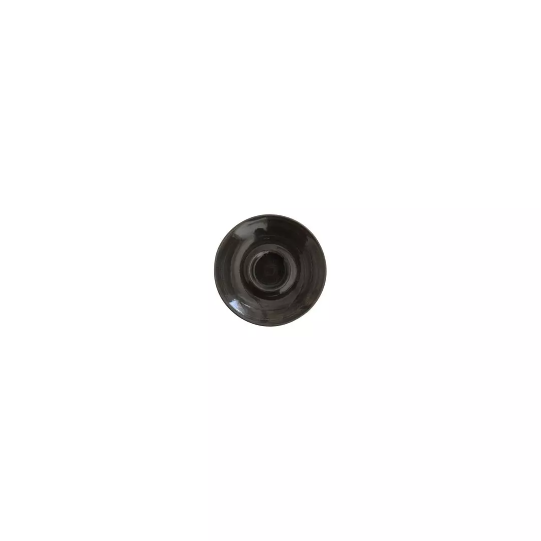 Churchill Monochrome Espresso Cup & Saucer 118mm Onyx Black