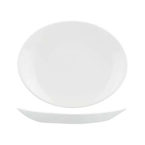 Churchill Orbit Oval Coupe Plate White 9934132