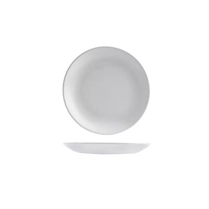 Churchill Satin White Round Coupe Plate 165mm