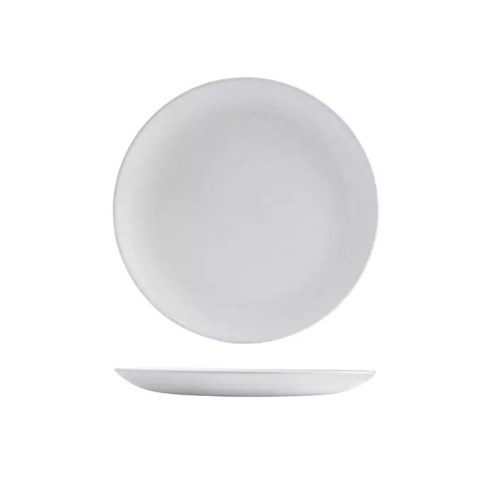 Churchill Satin White Round Coupe Plate 217mm
