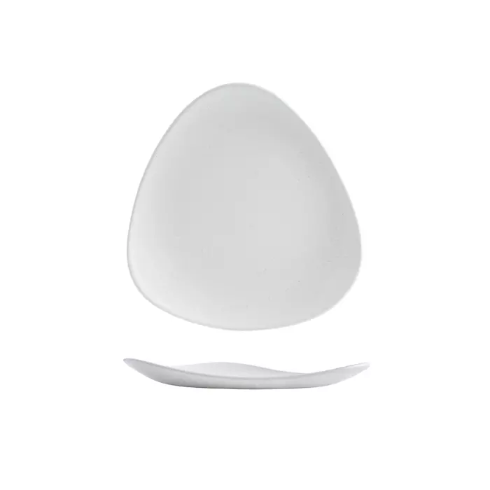 Churchill Satin White Triangular Plate 192mm