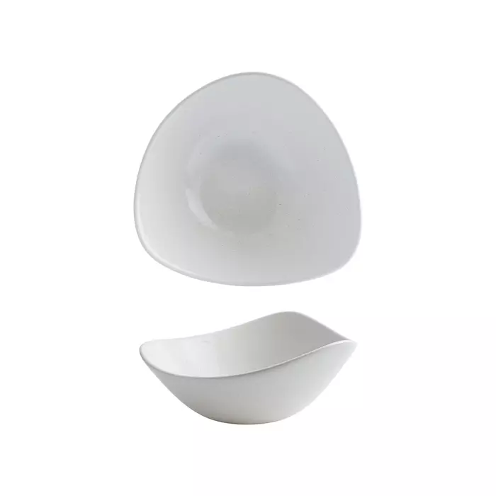 Churchill Satin White Triangular Bowl 370ml