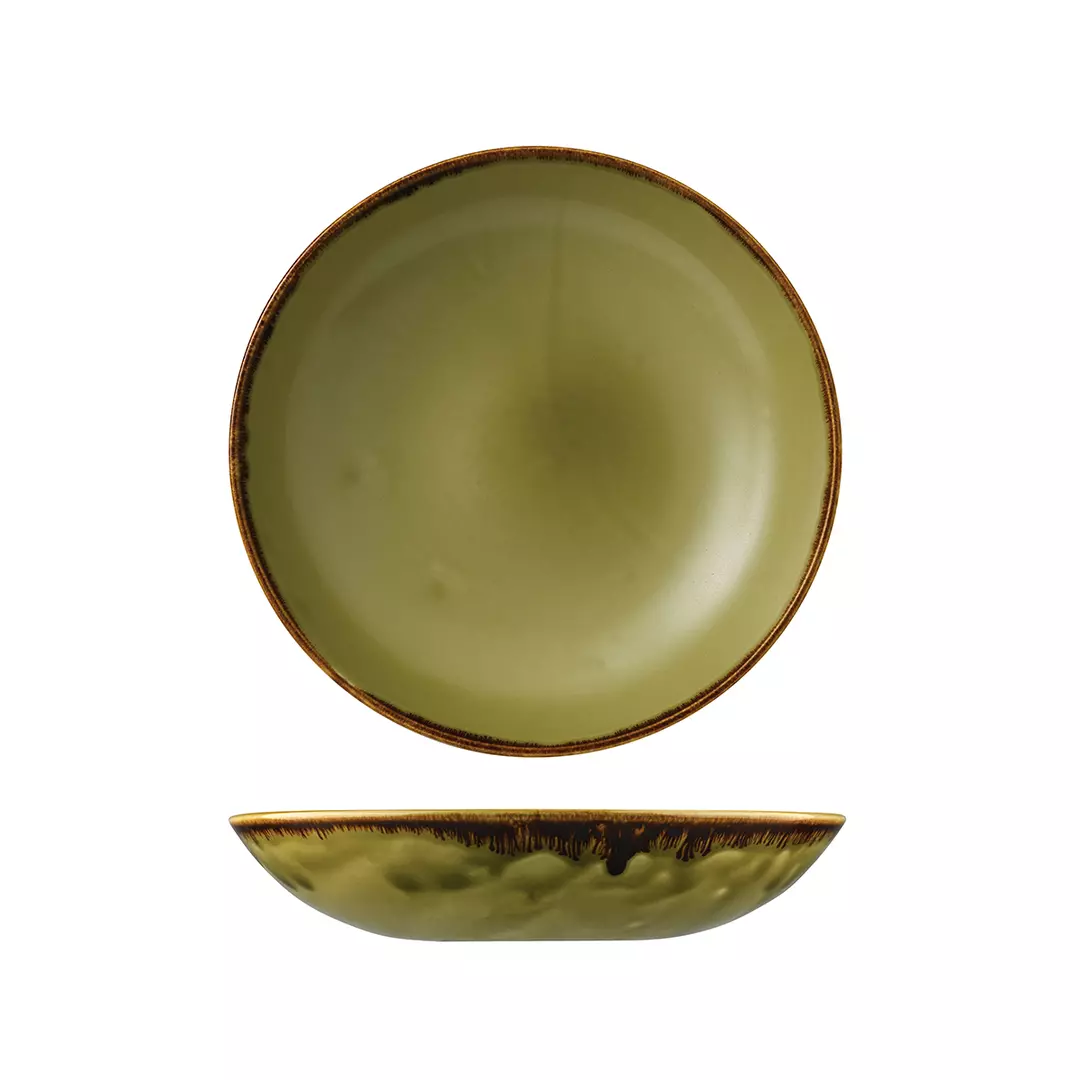 Dudson Round Coupe Bowl 248mm Harvest Green