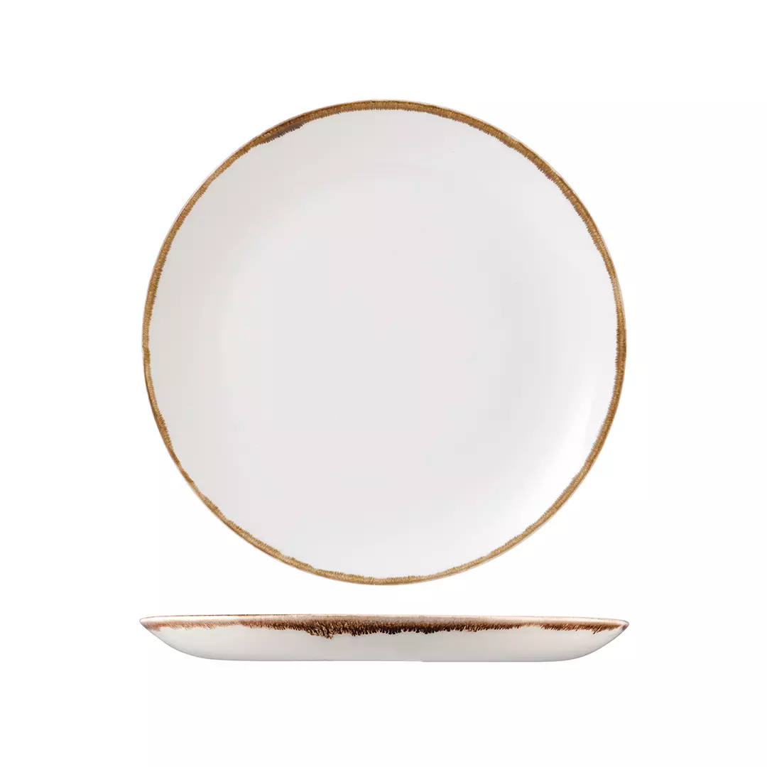 Harvest Natural Round Coupe Plate (991010-N)