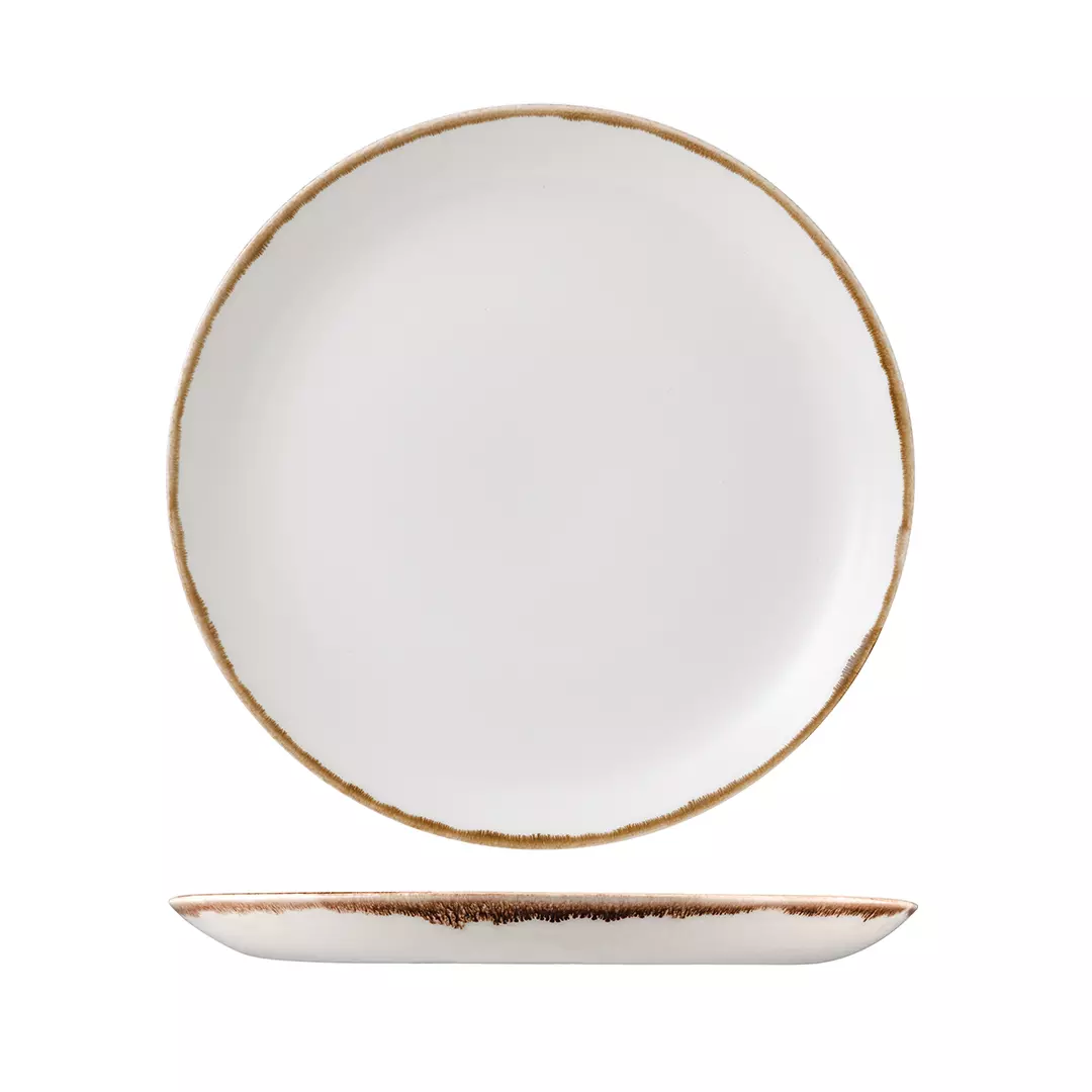 Harvest Natural Round Coupe Plate (991011-N)