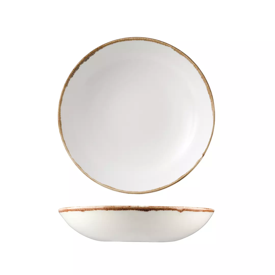 Dudson Round Coupe Bowl 248mm Harvest Natural