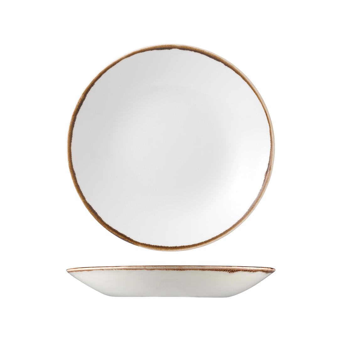 Dudson Round Deep Coupe Plate 255mm Harvest Natural