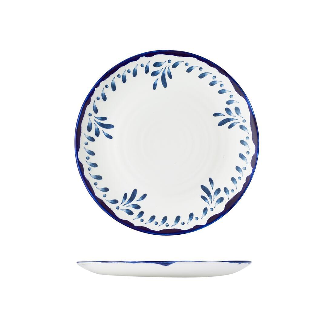 Dudson Mediterranean Blue Round Coupe Plate 275mm