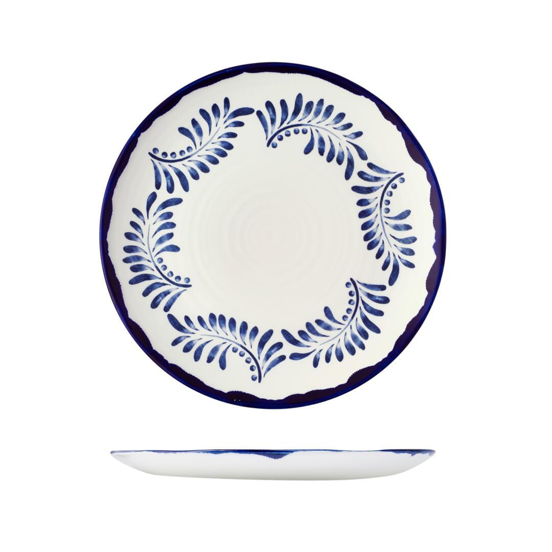 Dudson Mediterranean Blue Round Coupe Plate 290mm
