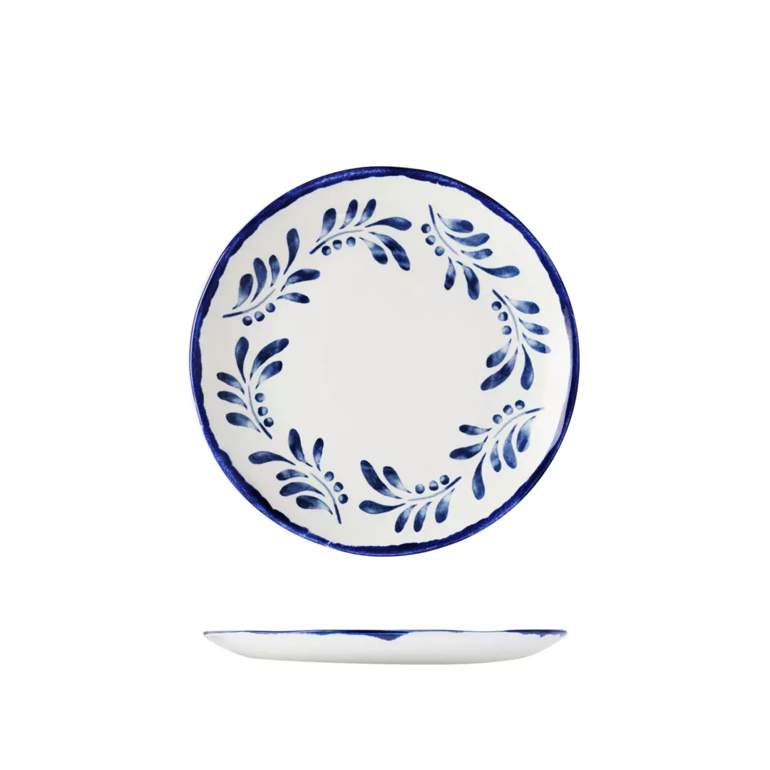 Dudson Mediterranean Blue Round Coupe Plate 230mm
