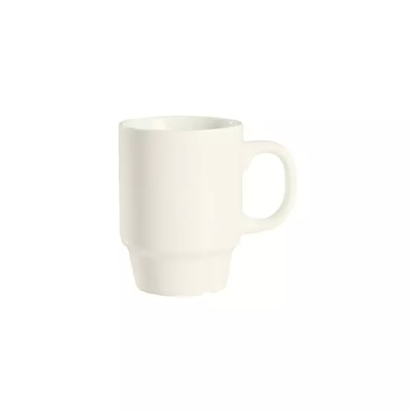 Duraceram Stackable Coffee Mug & Saucer 250ml
