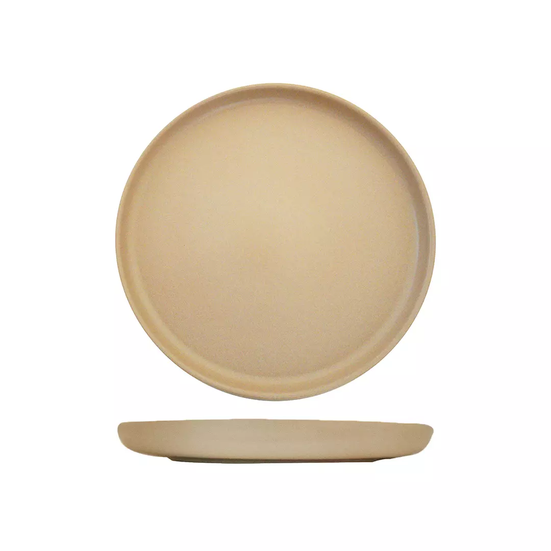 Eclipse Uno Taupe Round Plate 280mm